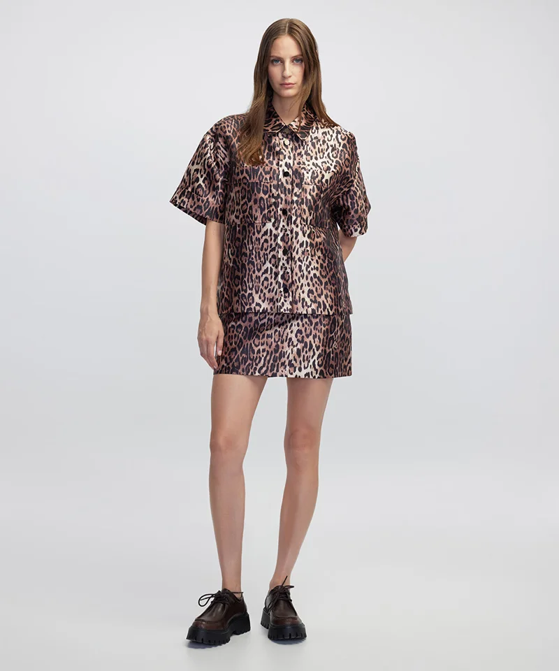 ابيكول Leopard Print Jacket